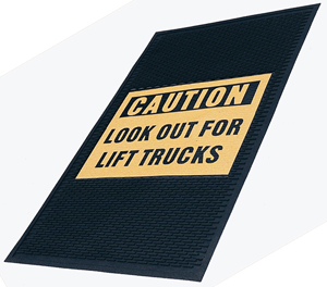 Lift Truck Caution Message Mats